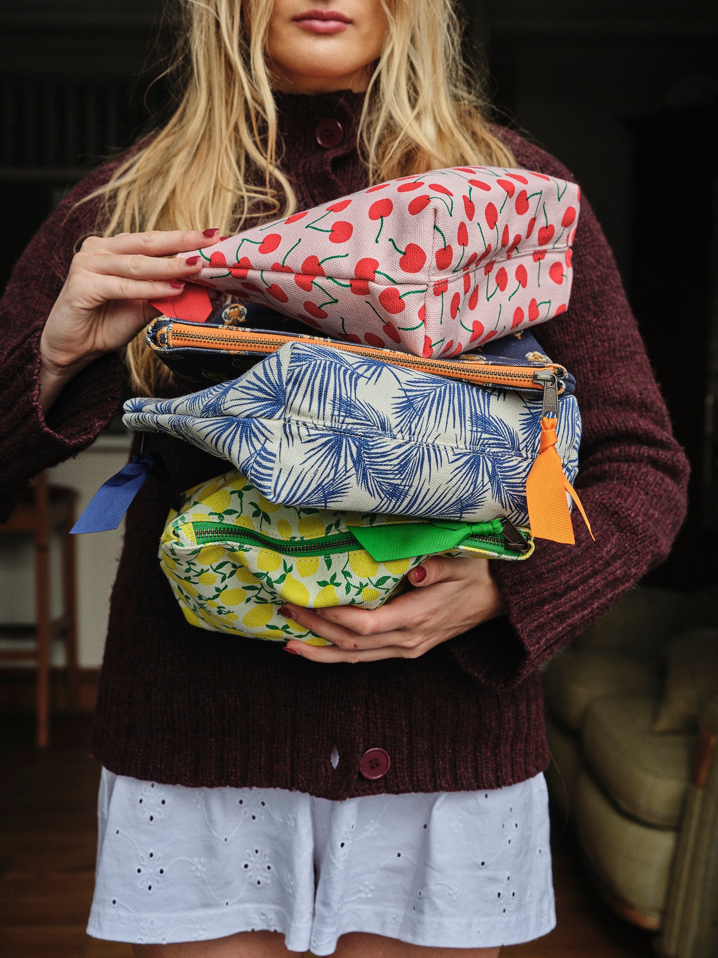 relove - Tiger Face Mila Canvas Washbag